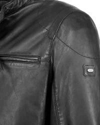 JCC Lederjacke Macadam Schwarz/Grau/Dunkelgrau