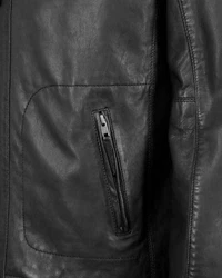 JCC Lederjacke Macadam Schwarz/Grau/Dunkelgrau