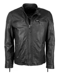 JCC Lederjacke Macadam Schwarz/Grau/Dunkelgrau