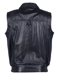 JCC Lederweste BigVest2 Schwarz/Blau