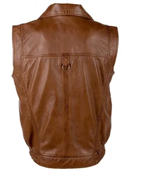 JCC Lederweste BigVest2 Braun/Dunkelbraun