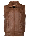 JCC Lederweste BigVest2 Braun/Dunkelbraun