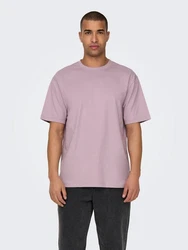 ONLY & SONS T-Shirt ONSFred (1-tlg) Lila/Rosa/Grau/Hellgrau/Braun/Beige