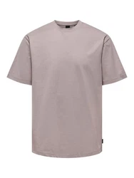 ONLY & SONS T-Shirt ONSFred (1-tlg) Lila/Rosa/Grau/Hellgrau/Braun/Beige