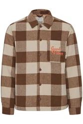 BLEND Übergangsjacke creme / braun / braunmeliert / orange