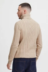 11 Project Rollkragenpullover PRJamelio Beige/Khaki/Braun