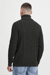 11 Project Rollkragenpullover PRJamelio Schwarz/Dunkelgrau/Dunkelgrün