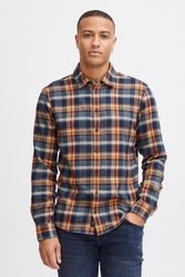 Blend Langarmhemd BLEND BHShirt Hellblau/Blau/Rot/Braun/Dunkelblau/Orange