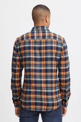 Blend Langarmhemd BLEND BHShirt Hellblau/Blau/Rot/Braun/Dunkelblau/Orange
