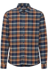 Blend Langarmhemd BLEND BHShirt Hellblau/Blau/Rot/Braun/Dunkelblau/Orange