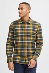 Blend Langarmhemd BLEND BHShirt Braun/Rot/Grün/Dunkelgrün