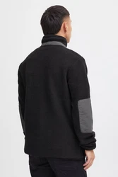 Blend Kapuzenfleecejacke BLEND BHLauke Dunkelgrau/Schwarz/Grau