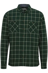 Blend Langarmhemd BLEND BHShirt Grün/Dunkelgrün