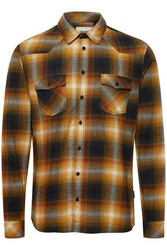 Blend Langarmhemd BHShirt Orange/Braun/Beige