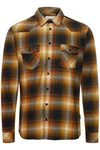 Blend Langarmhemd BHShirt Orange/Braun/Beige