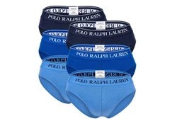 Polo Ralph Lauren Herren Slips LOW RISE BRF-6-PACK-BRIEF Blau/Dunkelblau
