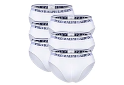 Polo Ralph Lauren Herren Slips LOW RISE BRF-6-PACK-BRIEF Lila/Weiß/Braun