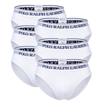 Polo Ralph Lauren Herren Slips LOW RISE BRF-6-PACK-BRIEF Lila/Weiß/Braun