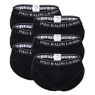 Polo Ralph Lauren Herren Slips LOW RISE BRF-6-PACK-BRIEF Schwarz