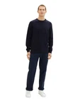 TOM TAILOR Strickpullover Basic Crewneck Knit navy