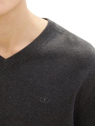 TOM TAILOR Pullover Schwarz/Dunkelgrau/Grün