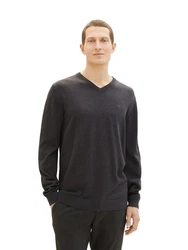 TOM TAILOR Pullover Schwarz/Dunkelgrau/Grün
