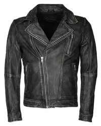 JCC Bikerjacke 8208 Creme/Schwarz/Grau/Dunkelgrau