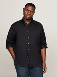 Tommy Hilfiger Langarmhemd CORE FLEX POPLIN RF SHIRT Schwarz/Dunkelblau