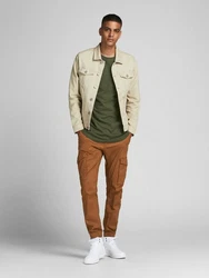 ONLY CARMAKOMA Langarmshirt Dunkelgrün/Khaki