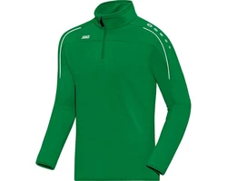 Jako Sweatshirt Classico Ziptop Grün/Dunkelgrün/Neonfarben