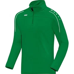Jako Sweatshirt Classico Ziptop Grün/Dunkelgrün/Neonfarben