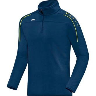 Jako Sweatshirt Classico Ziptop nachtblau/citro