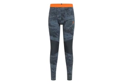 Odlo Funktionsleggings Tights Whistler Eco Baselayer Orange/Hellblau/Dunkelgrün/Blau