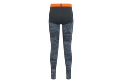 Odlo Funktionsleggings Tights Whistler Eco Baselayer Orange/Hellblau/Dunkelgrün/Blau