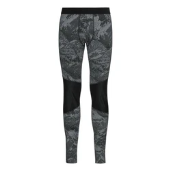 Odlo Funktionsleggings Tights Whistler Eco Baselayer Dunkelgrün/Schwarz