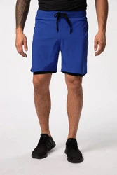 JP1880 Bermudas Sporthose FLEXNAMIC 2in1-Look Handypocket Blau/Dunkelblau/Hellblau