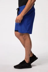 JP1880 Bermudas Sporthose FLEXNAMIC 2in1-Look Handypocket Blau/Dunkelblau/Hellblau