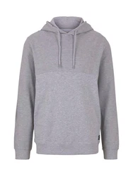 TOM TAILOR Denim Hoodie Structure Hoody Hellgrau/Grau/Dunkelgrau