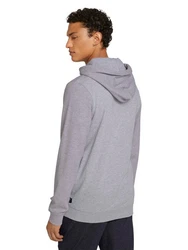 TOM TAILOR Denim Hoodie Structure Hoody Hellgrau/Grau/Dunkelgrau