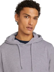 TOM TAILOR Denim Hoodie Structure Hoody Hellgrau/Grau/Dunkelgrau