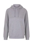 TOM TAILOR Denim Hoodie Structure Hoody Hellgrau/Grau/Dunkelgrau