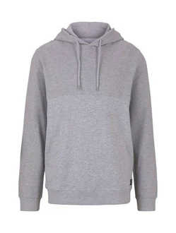 TOM TAILOR Denim Hoodie Structure Hoody Hellgrau/Grau/Dunkelgrau
