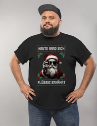 MoonWorks Herren T-Shirt Weihnachten Spruch Grau/Schwarz/Lila/Rot