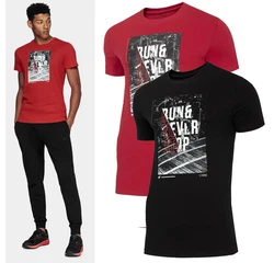 4F T-Shirt Sport Rot/Dunkelrot