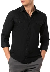 RedBridge Jeanshemd Premium Denim Schwarz/Grau