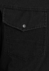 RedBridge Jeanshemd Premium Denim Schwarz/Grau