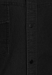 RedBridge Jeanshemd Premium Denim Schwarz/Grau