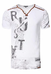 Rusty Neal T-Shirt Braun/Rot/Grau