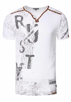 Rusty Neal T-Shirt Braun/Rot/Grau