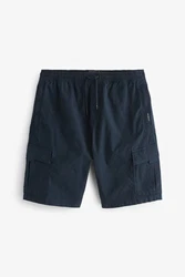 Next Cargo-Shorts mit Tunnelzugbund Blau/Dunkelblau